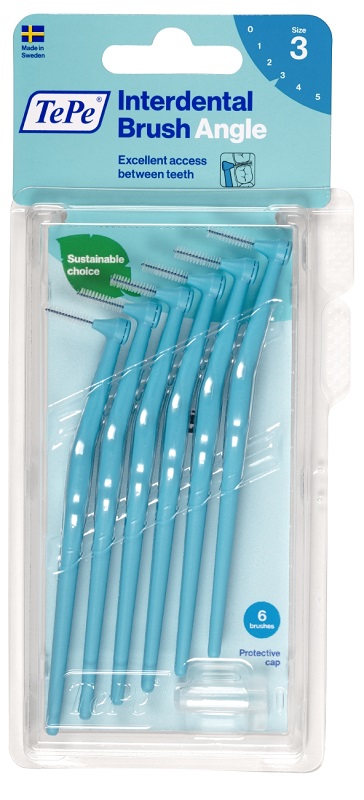 TEPE ANGLE SCOVOLINO BLU 0,6MM 6 PEZZI - pharmaonline24.it