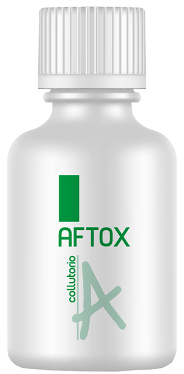 AFTOX COLLUTORIO FLACONE BIANCO, CON TAPPO E MISURINO DISPOSITIVO MEDICO INDICATO IN TUTTE LE LESIONI DEL CAVO ORALE E NEI PROCESSI INFIAMMATORI CORRELATI 100 ML 1 PEZZO - pharmaonline24.it