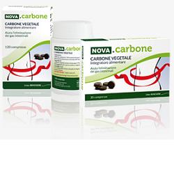 NOVA CARBONE VEGETALE 120 COMPRESSE - pharmaonline24.it