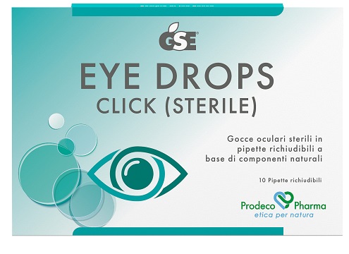 GSE EYE DROPS CLICK GOCCE OCULARI 10 PIPETTE 0,5 ML - pharmaonline24.it