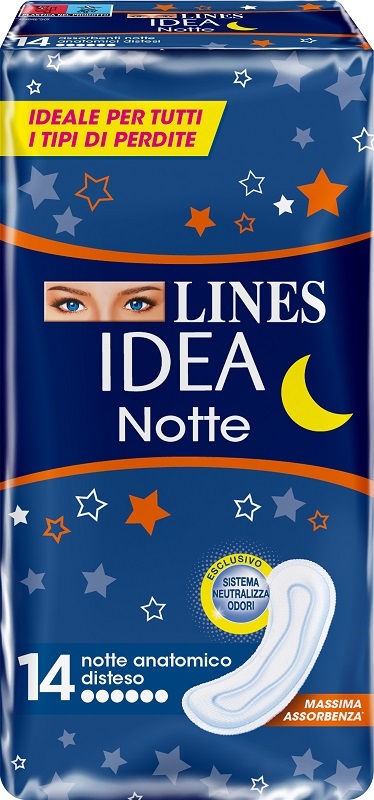 LINES IDEA NOTTE SENZA ALI 14 PEZZI - pharmaonline24.it
