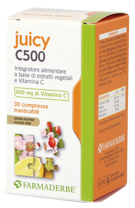 JUICY C500 30 COMPRESSE MASTICABILI - pharmaonline24.it