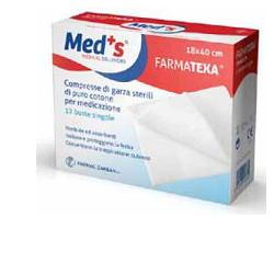 GARZA COMPRESSA MEDS 12/8 36X40CM 12 PEZZI - pharmaonline24.it