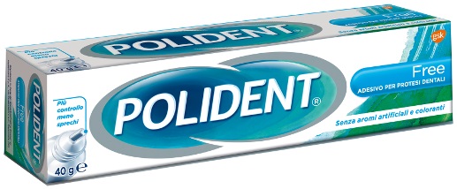 POLIDENT FREE ADESIVO PER PROTESI DENTARIA 40 G - pharmaonline24.it