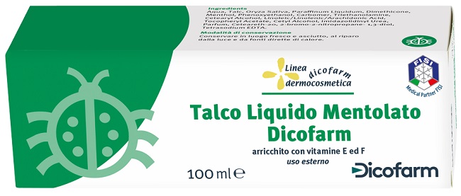 DICOFARM TALCO LIQUIDO MENTOLATO 100 ML - pharmaonline24.it