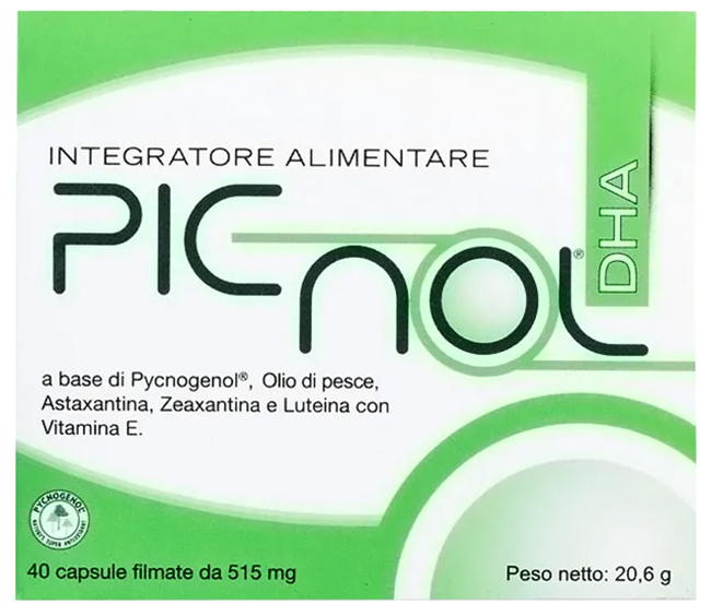 PICNOL DHA 40 CAPSULE 21,11 G - pharmaonline24.it