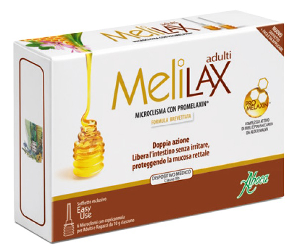 MELILAX ADULTI MICROCLISMI 6 PEZZI 10 G - pharmaonline24.it