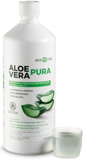 BIOSLINE ALOE VERA SUCCO POLPA 1 LITRO - pharmaonline24.it