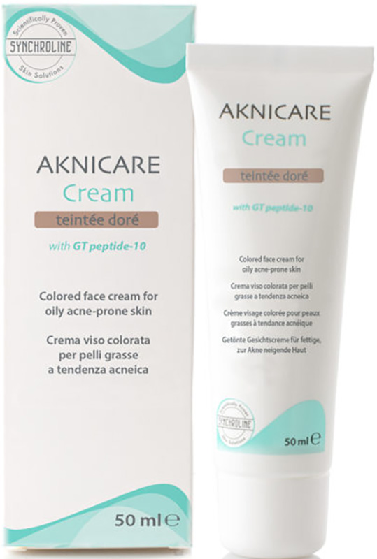AKNICARE CREAM CREMA COLORATA TEINTEE DORE' 50 ML - pharmaonline24.it