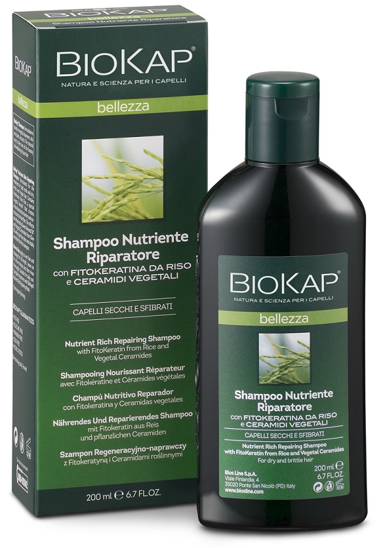 BIOKAP BELLEZZA SHAMPOO NUTRIENTE/RIPARATORE 200 ML BIOSLINE - pharmaonline24.it