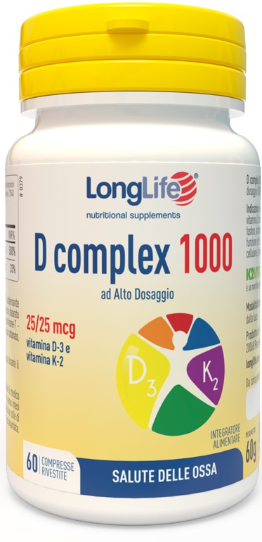 LONGLIFE D COMPLEX 1000 60 COMPRESSE - pharmaonline24.it