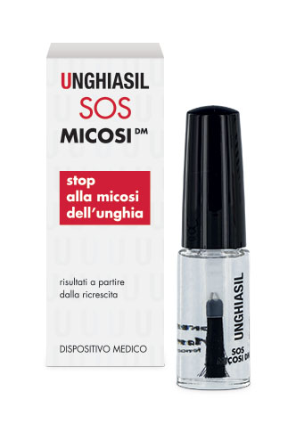 ANTIMICOTICO UNGHIASIL SOS MICOSI IN FLACONE DI VETRO 5 ML CON PENNELLO APPLICATORE + ASTUCCIO - pharmaonline24.it