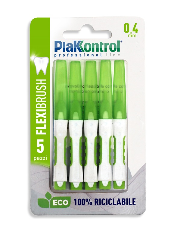 PLAKKONTROL SCOVOLINO INTERDENTALE FLEXI BRUSH04 BLISTER 5 PEZZI - pharmaonline24.it