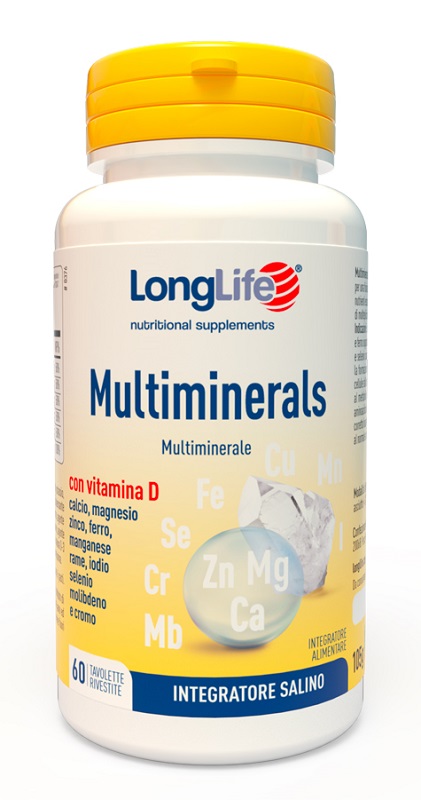 LONGLIFE MULTIMINERALS 60 TAVOLETTE RIVESTITE - pharmaonline24.it