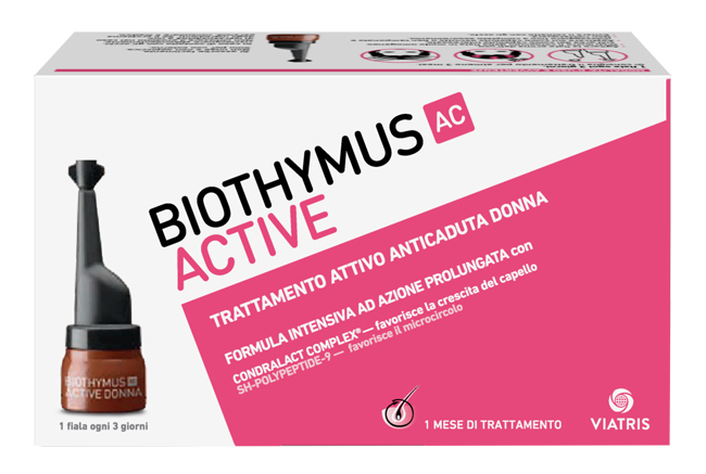 BIOTHYMUS AC ACTIVE TRATTAMENTO ATTIVO ANTICADUTA DONNA 10 FIALE - pharmaonline24.it