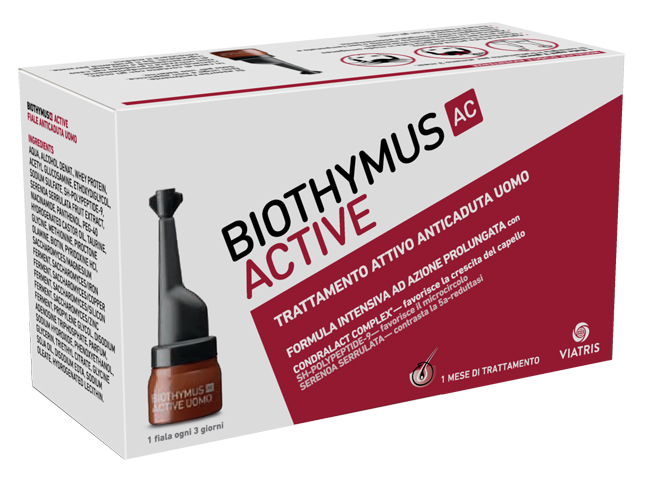 BIOTHYMUS AC ACTIVE TRATTAMENTO ATTIVO ANTICADUTA UOMO 10 FIALE 3,5 ML - pharmaonline24.it