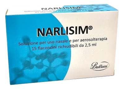 NARLISIM SOLUZIONE PER USO NASALE E AEROSOLTERAPIA 15 FLACONCINI RICHIUDIBILI DA 2,5 ML L'UNO - pharmaonline24.it