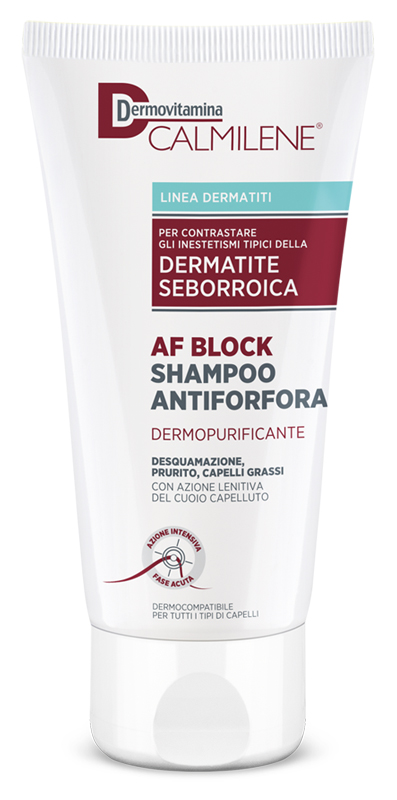 DERMOVITAMINA CALMILENE AF BLOCK SHAMPOO ANTIFORFORA DERMOPURIFICANTE DERMATITE SEBORROICA 200 ML - pharmaonline24.it