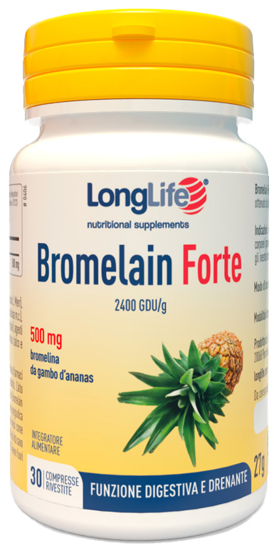 LONGLIFE BROMELAIN FORTE 30 COMPRESSE - pharmaonline24.it