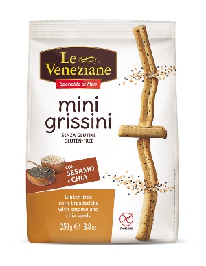 LE VENEZIANE MINI GRISSINI SESAMO E CHIA 250 G - pharmaonline24.it