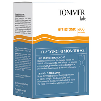 TONIMER LAB HYPERTONIC 18 FLACONCINI MONODOSE - pharmaonline24.it