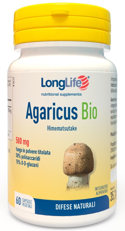 LONGLIFE AGARICUS BIO 60 CAPSULE VEGETALI - pharmaonline24.it
