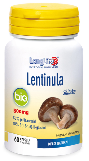 LONGLIFE LENTINULA BIO 60 CAPSULE VEGETALI DA 595 MG - pharmaonline24.it