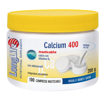 LONGLIFE CALCIUM 400 LATTE 100 COMPRESSE - pharmaonline24.it