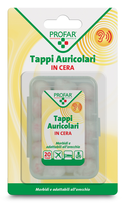 TAPPI AURICOLARI IN CERA 20 PEZZI PROFAR - pharmaonline24.it
