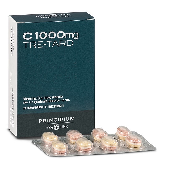 PRINCIPIUM C 1000 MG TRE-TARD 24 COMPRESSE A TRE STRATI - pharmaonline24.it