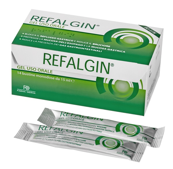REFALGIN GEL OROSOLUBILE ANTIREFLUSSO 14 BUSTINE 15 ML - pharmaonline24.it