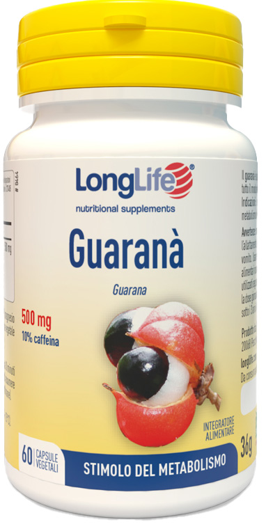 LONGLIFE GUARANA' 60 CAPSULE VEGETALI - pharmaonline24.it