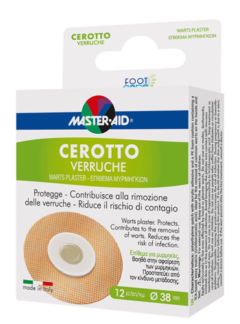 CEROTTO VERRUCHE MASTER-AID FOOTCARE 38 MM 12 PEZZI E3 - pharmaonline24.it