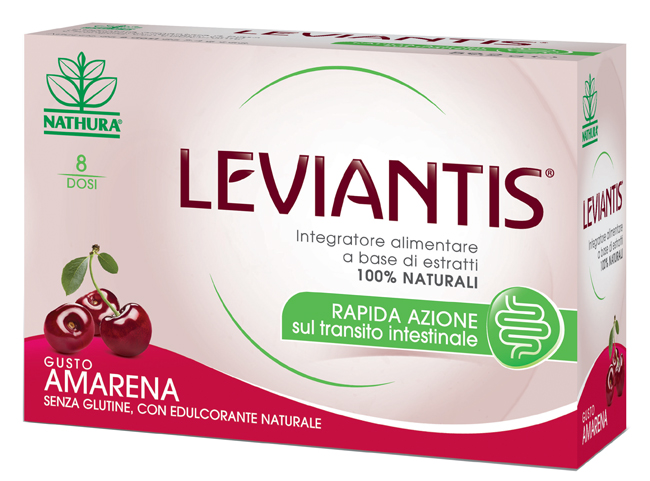 LEVIANTIS SENZA GLUTINE GUSTO AMARENA 8 DOSI / 16 BUSTE - pharmaonline24.it