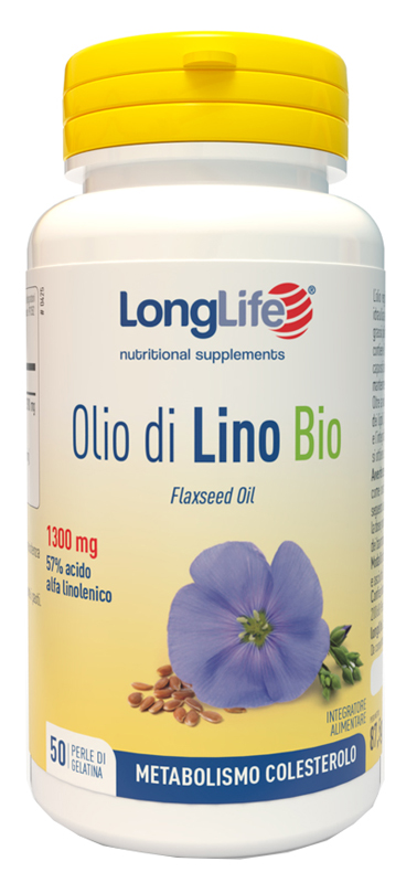 LONGLIFE OLIO DI LINO BIO 50 PERLE DI GELATINA - pharmaonline24.it
