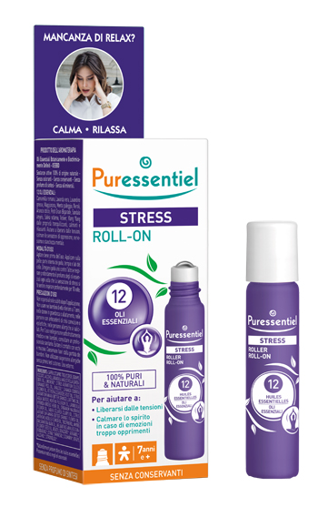 PURESSENTIEL ROLLER SOS STRESS 12 OLI ESSENZIALI 5 ML - pharmaonline24.it