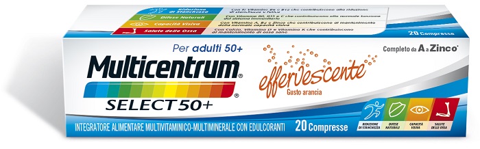 MULTICENTRUM SELECT EFFERVESCENTE 20 COMPRESSE - pharmaonline24.it