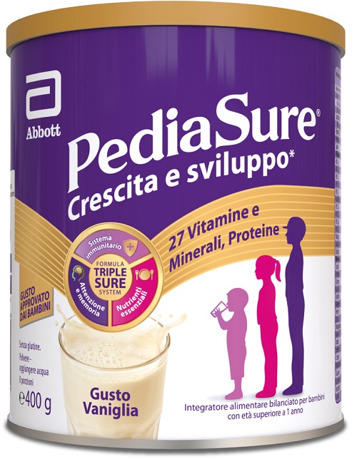 PEDIASURE CRESCITA&SVILUPPO VANIGLIA 400 G - pharmaonline24.it