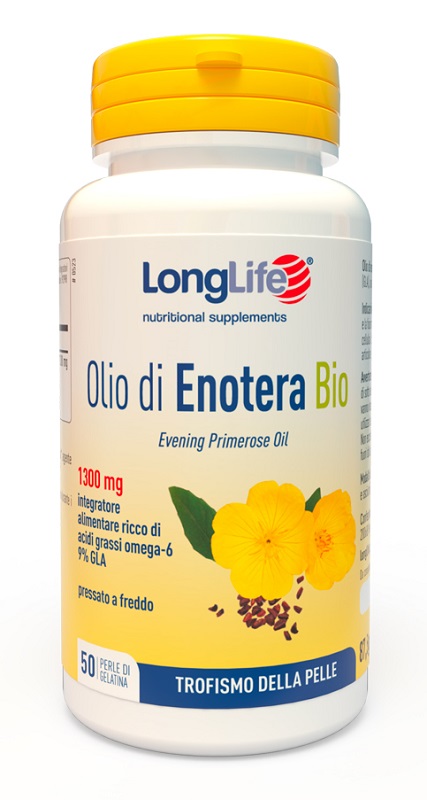 LONGLIFE OLIO ENOTERA BIO 1300 MG 50 PERLE IN GELATINA - pharmaonline24.it