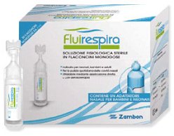 FLUIRESPIRA SOLUZIONE FISIOLOGICA STERILE 30 FLACONCINI MONODOSE DA 5ML - pharmaonline24.it
