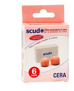 TAPPO AURICOLARE EARPLUG SCUDO IN CERA 6 COPPIE 12 PEZZI ARTICOLO 7EN081 - pharmaonline24.it