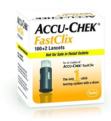 LANCETTE PUNGIDITO ACCU-CHEK FASTCLIX 100 + 2 PEZZI - pharmaonline24.it