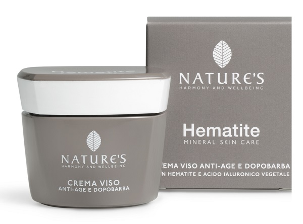 NATURE'S HEMATITE CREMA VISO ANTIAGE DOPOBARBA 50 ML - pharmaonline24.it