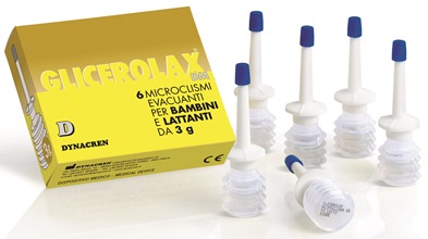 GLICEROLAX BAMBINI E LATTANTI MICROCLISMI EVACUANTI 6 PEZZI X 3 G CONTIENE AMIDO DI RISO - pharmaonline24.it
