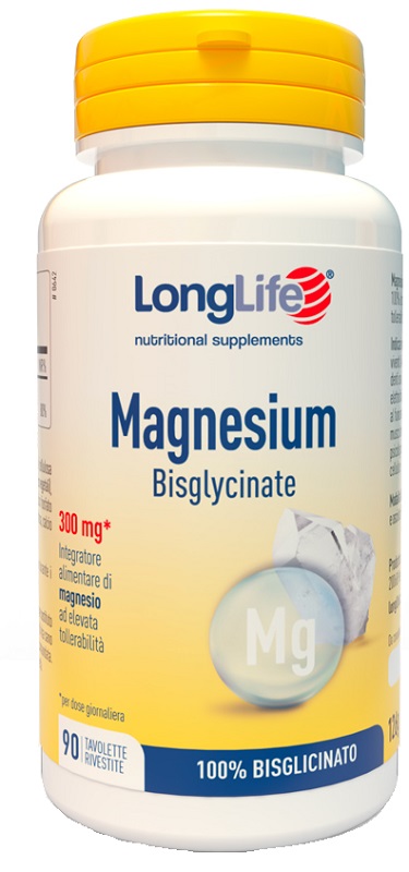 LONGLIFE MAGNESIUM BISGLYCINATE 90 TAVOLETTE - pharmaonline24.it