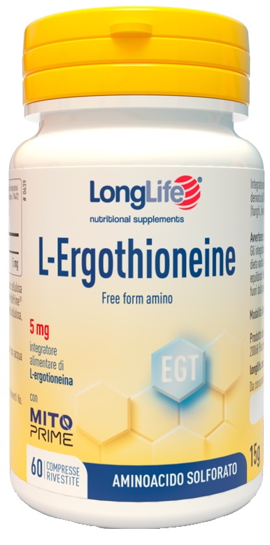 LONGLIFE L-ERGOTHIONEINE 60 COMPRESSE - pharmaonline24.it
