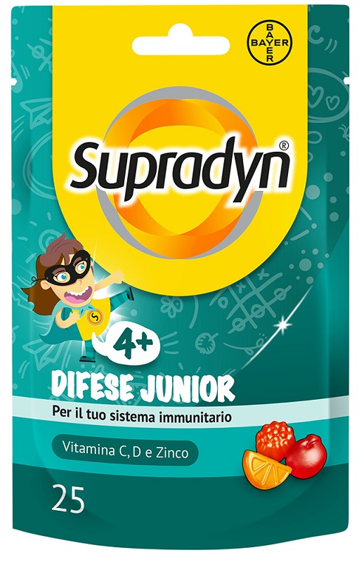 SUPRADYN DIFESE JUNIOR 25 CARAMELLE GOMMOSE - pharmaonline24.it