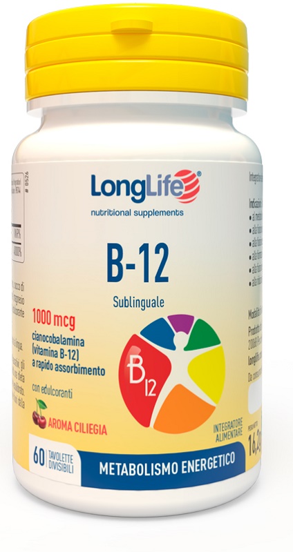 LONGLIFE B12 1000 MCG 60 TAVOLETTE - pharmaonline24.it