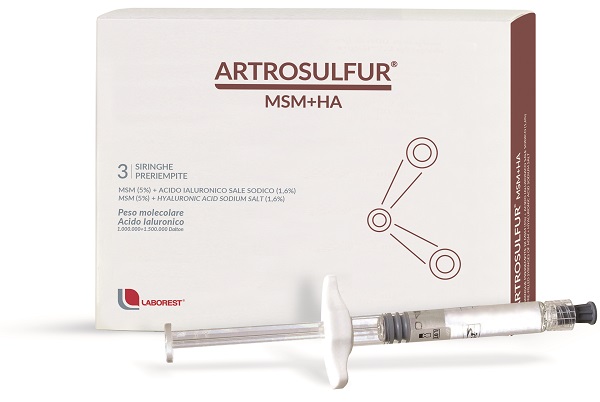 ARTROSULFUR MSM+HA SIRINGHE PRERIEMPITE INTRA-ARTICOLARI ACIDO IALURONICO 2 ML - pharmaonline24.it