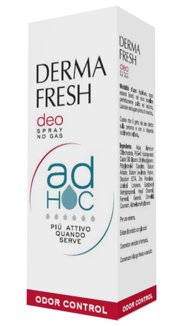 DERMAFRESH DEO SPRAY NO GAS AD HOC ODOR CONTROL DEODORANTE 100 ML - pharmaonline24.it